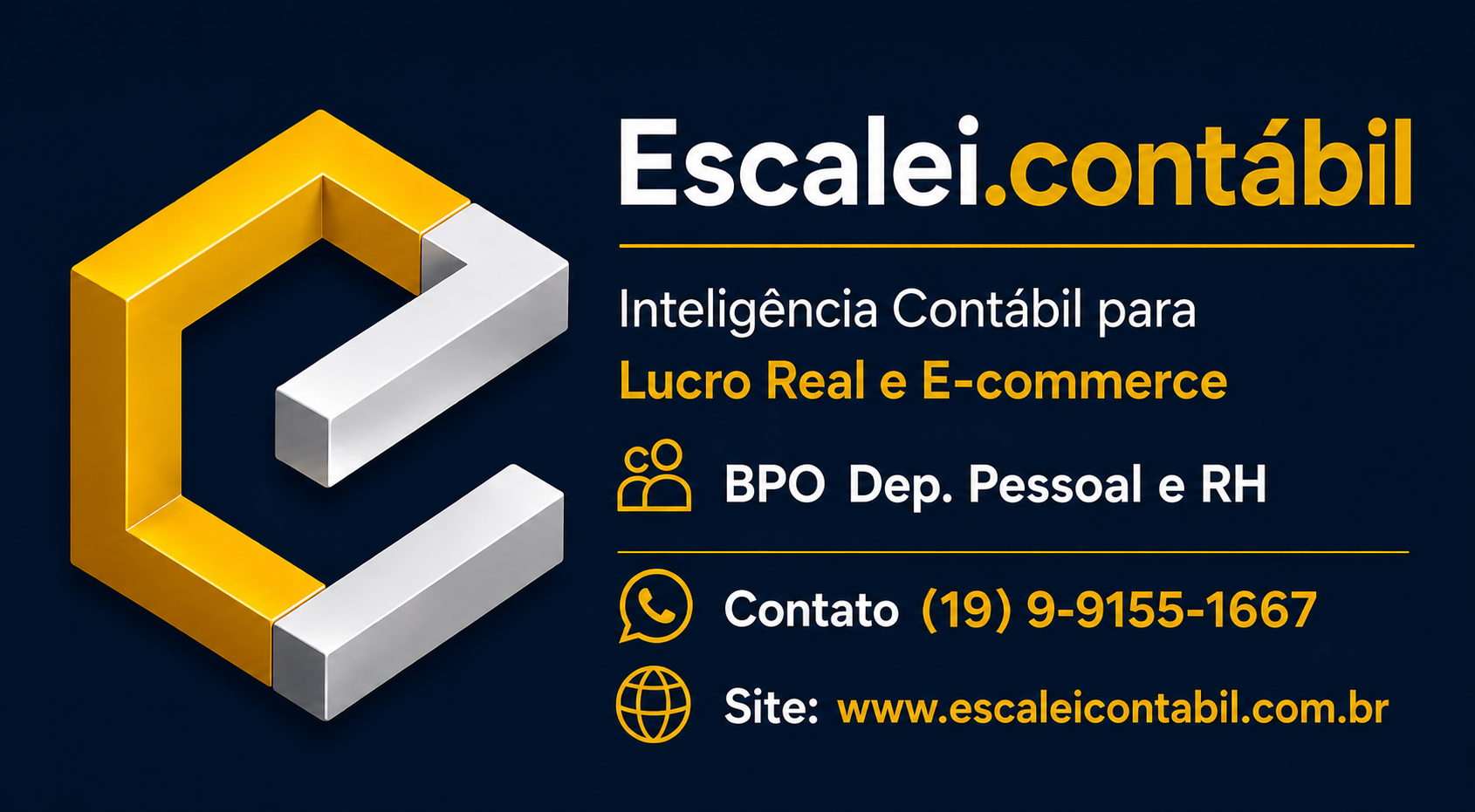 Logo ESCALEI CONTÁBIL – Inteligência Contábil para E-commerce
